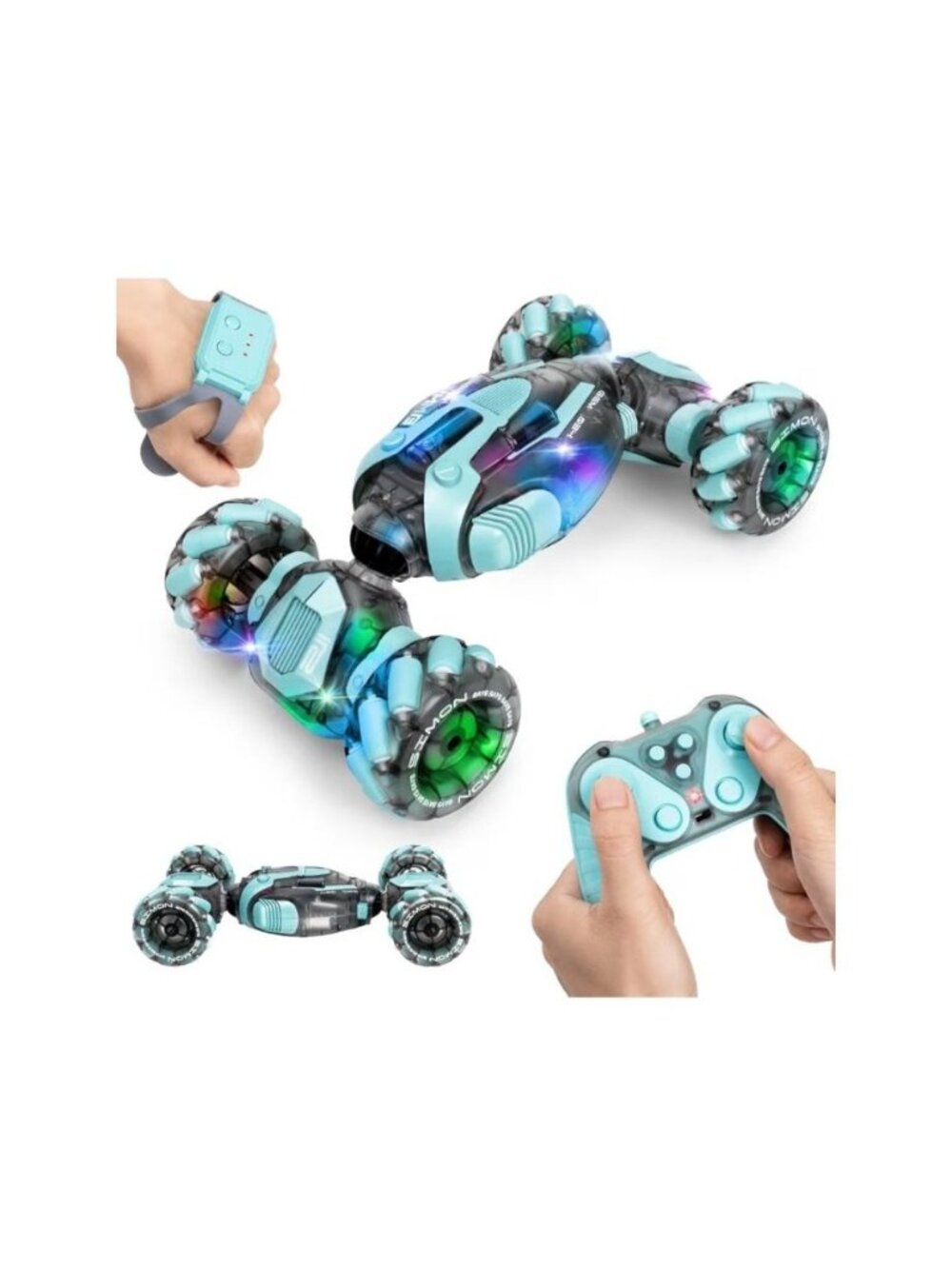 Gesture Sensing RC Stunt Car 360ยฐ Rotating 4WD All-Terrain Remote Control Car